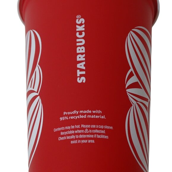 Starbucks Red Holiday Reusable Hot Cup w/Lid 16 Oz 2024 Red Cup Day Collectible - Picture 4 of 7